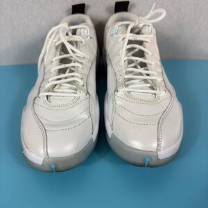 Nike Air Jordan 12 Retro Low Easter sneakers, featuring a white leather